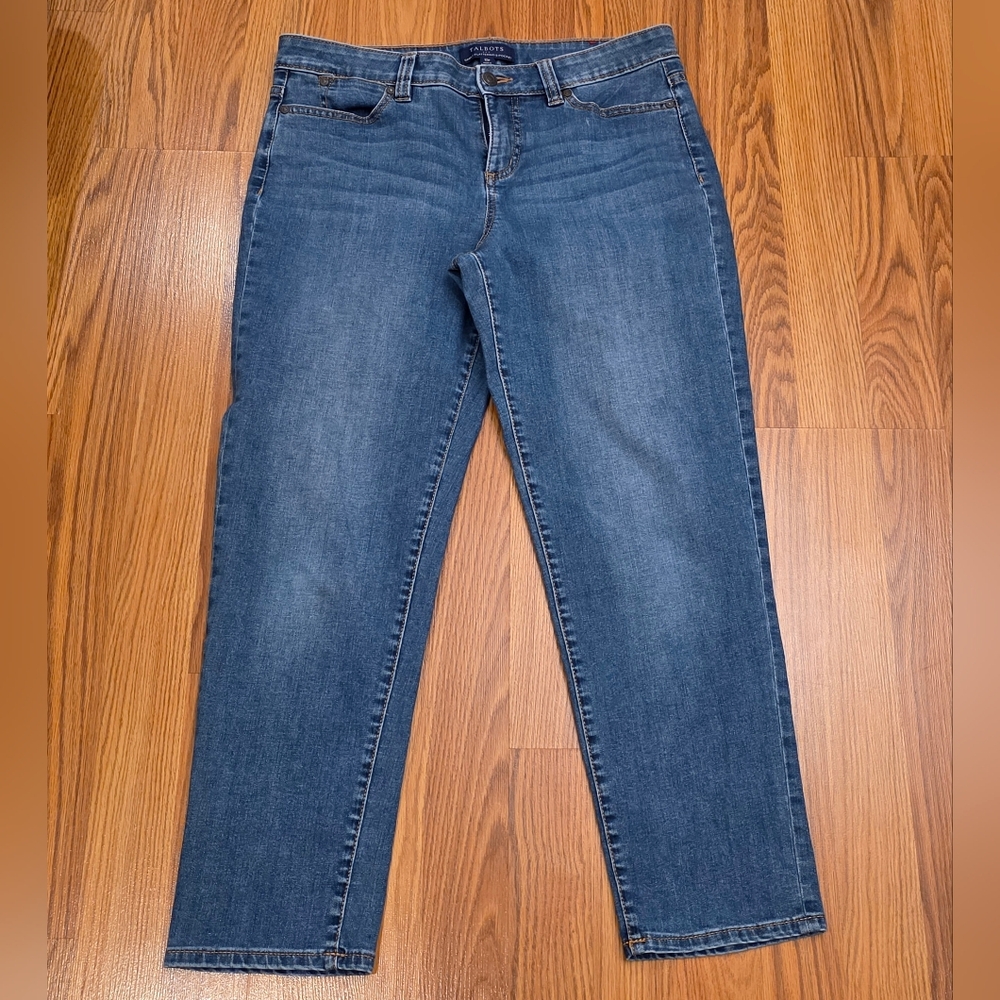 Talbots Simply Flattering 5-Pocket Jeans Straight Leg Slimming Women's Size 10P